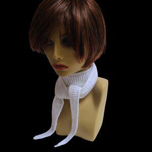 Sophie scarf, Neck scarf small scarf, spring/autumn scarf Knitted Handmade Scarf